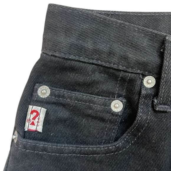 Vintage 90’s Y2K Guess High-Rise Black Denim Jeans Button-Fly Slim Fit USA 26x30 - Picture 6 of 14